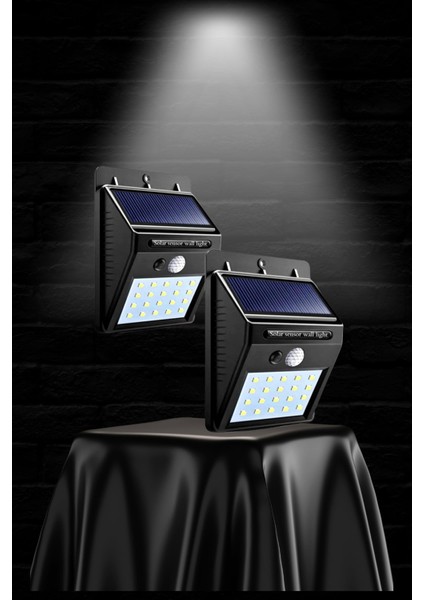 Güneş Enerjili Sensörlü Duvar Lambası Bahçe Lamba Suya Dayanıklı Bahçe Ayd? - M109B546-N56