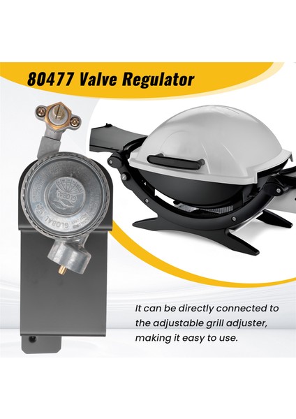 80477 Weber Q100 Q120 Serisi Gaz Izgaraları Için Valf Regülatörü Için Weber 516002, 516501, 386001, 386002 Için Geçerlidir. (Yurt Dışından) fırsatları