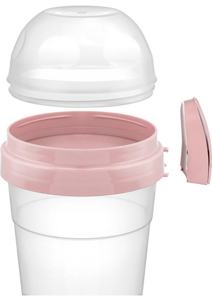 Yoğurt Porsiyon Öğün Kabı Qlux Yoğurt Mislü Taşıma Saklama Kabı Bpa Içermez L-00812 Kaşıklı fiyatları