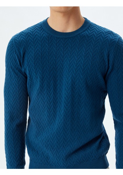 Kışlık Triko Kazak Basic Dokulu Viskon Karışımlı indirimleri