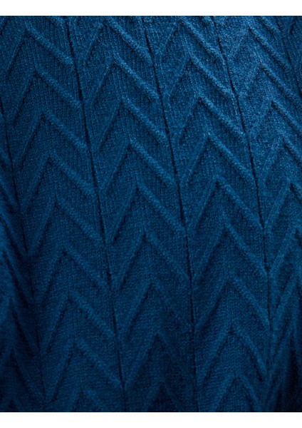 Kışlık Triko Kazak Basic Dokulu Viskon Karışımlı