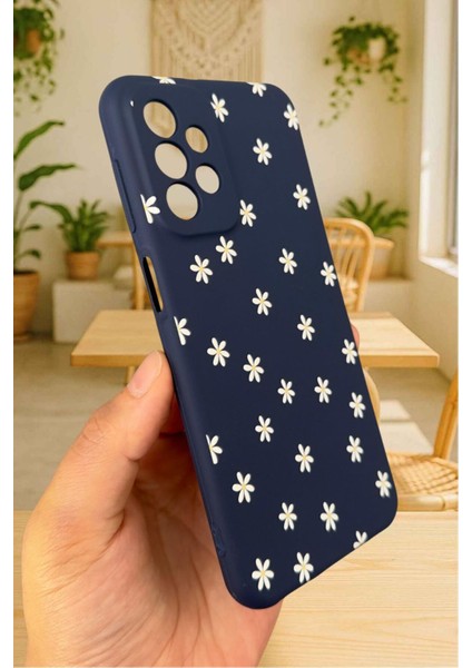 Samsung Galaxy A53 Uyumlu Mini Papatya Desenli Silikon Darbe Emici Klasik Korumalı Rubber Kılıf modelleri