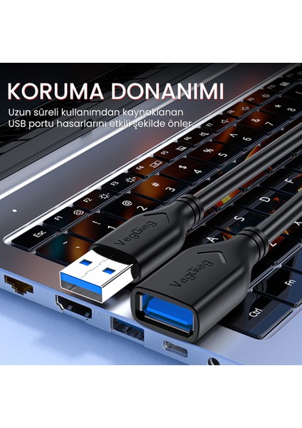 USB 3.0 Uzatma Kablosu 3 Metre fırsatları