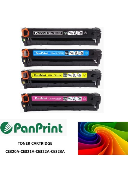 Hp Color Laserjet CP1525N Siyah-Mavi-Sarı-Kırmızı Takım Muadil Toner