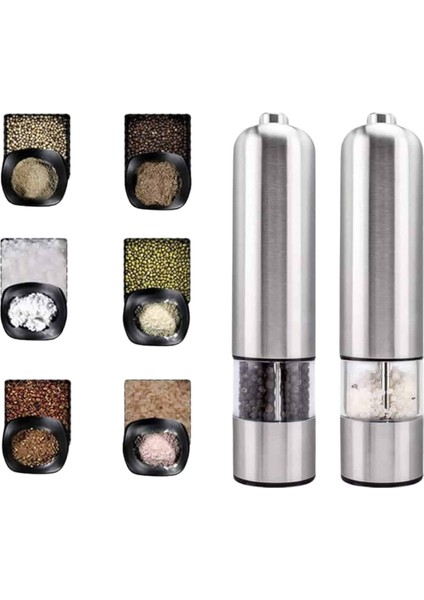 Baharat Öğütücü Otomatik Ayarlanabilir Tuz Karabiber Baharat Değirmeni - M888R876-K09888 indirimleri