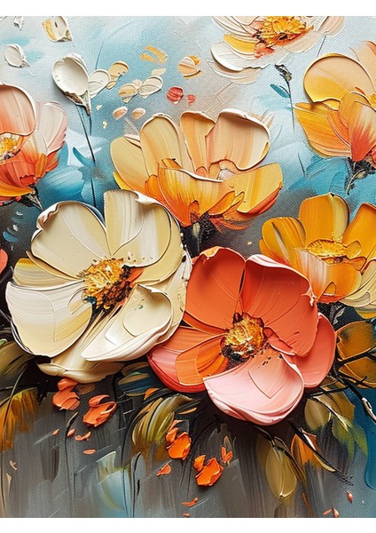 3D Çiçek Desenli Tek Parça Duvar Kağıdı -Isı ve Ses Yalıtımı Yırtılmaz modelleri