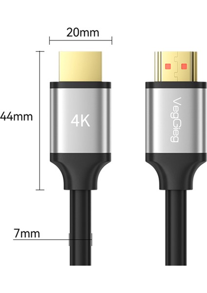 4K 60Hz 18Gbps HDR ARC HDCP HDMI 2.0 Kablo 3 Metre