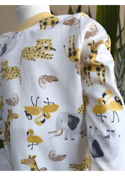 Kız-Erkek Bebek- Çocuk Pijama Takımı %100 Pamuk Uzun Kollu Yuvarlak Yaka Mevsimlik indirimleri