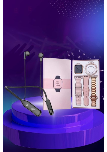 Kablolu Bluetooth Kulaklık ve Kadınlara Özel Bileklik Hediyeli Yeni Nesil Akıll? - N965J578-M26 indirimleri