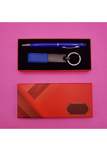 Mavi Anahtarlık ve Kalem Seti fiyatları