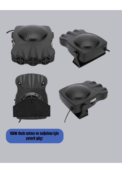 360° Ayarlanabilir Araç Içi Isıtıcı ve Fan - T658G585-Z06658 modelleri
