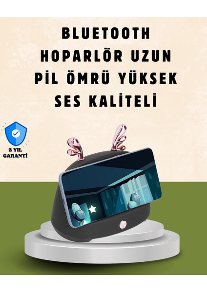 Kablosuz Indüksiyonlu Telefon Tutucu & Hoparlör – Net Ses Kolay Kullanım - N015J835-M50015