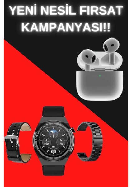 Akıllı Saat ve Kulaklık Seti Bildirim Görme Arama Cevaplama Anc Özelliği - M694K675-R69694