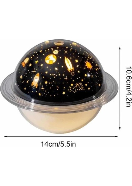 Aromaterapi Hava Nemlendirici Gece Lambası Uzay Model Satürn Oda Kokusu - T710G544-Z85710 fırsatları