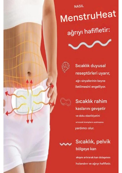 Regl Ağrısı Yakı Sıcak Yapışkanlı Isınmatik Ped Regl Ağrı Bandı 8 Adet fiyatları