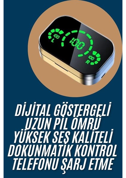 2025 Model Bluetooth Kulaklık Telefon Şarj Edebilen Çağrı Cevaplama Dijital Gö - M166R504-K68