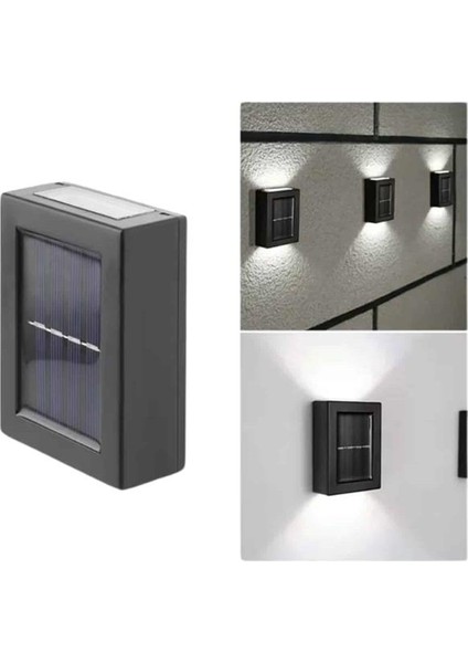 Solar Lamba Dekoratif Aplik Su Geçirmez LED Işıklı Duvar Lambası - M846B059-N51846