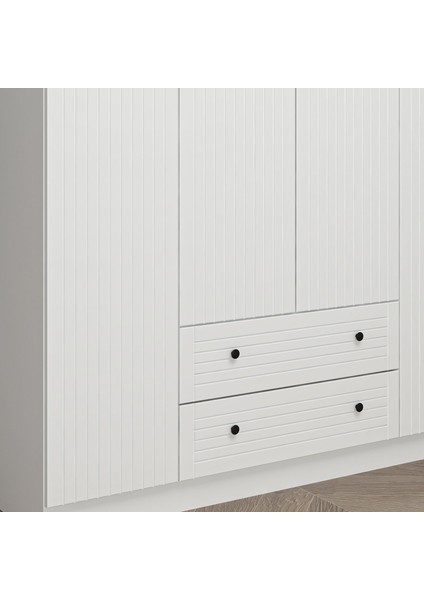 Bona Country 4 Mebran Kapaklı 2 Çekmeceli Gardırop-Beyaz fırsatları