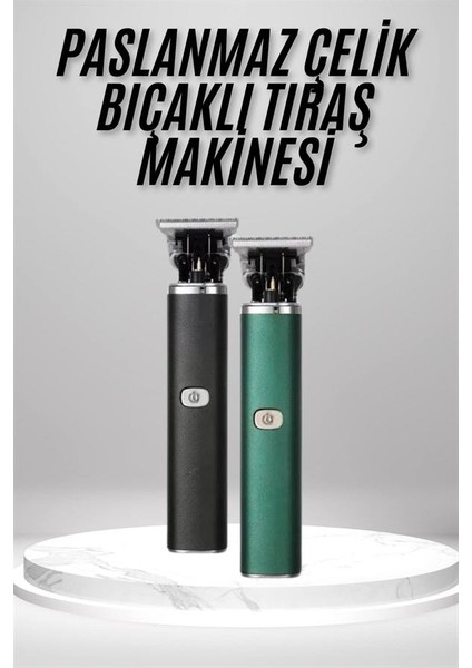 Tıraş Makinesi Profesyonel Paslanmaz Çelik T-Bıçak Saç Sakal Ense Vücut - M607R960-K57607 fiyatları