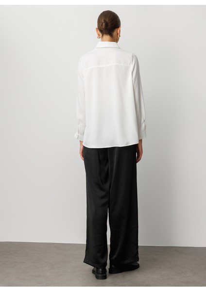 Klasik Yaka Düz Ekru Kadın Tunik M1MZ1030210162 fırsatları