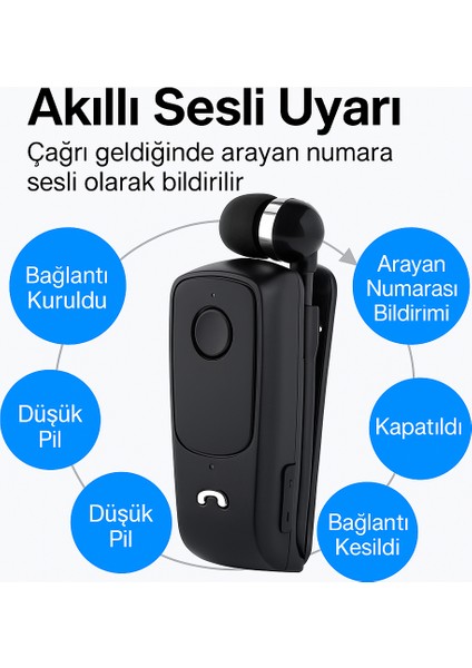 Makaralı Tekli Bluetooth Kulaklık 25 Saat Kesintisiz Müzik Görüşme Şık, Hafif ve Dayanıklı indirimleri