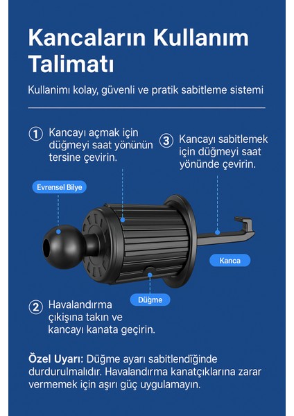 Hava Menfezi Uyumlu Yarı Otomatik Akrilik Gövde Sahip Çift Kilitlemeli Araç Içi Telefon Tutucu indirimleri