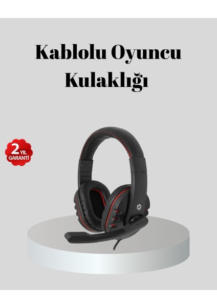 Stereo Ses Destekli Mikrofonlu Gaming Kulaklık – Yumuşak Pedli - M109B745-N53109