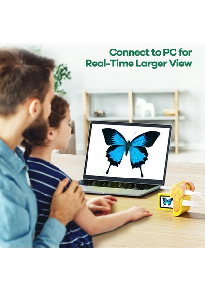 Çocuklar Için Mikroskop 1000X [3&#39;ü 1 Arada] 2inch 1080P El Tipi Dijital Mikroskop, Taşınabilir Cep Mikroskobu (Yurt Dışından) indirimleri