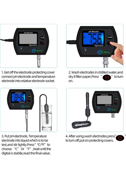 Ph Metre Su Kalitesi Monitör Çevrimiçi Akvaryum Su Kalitesi Monitörü Online Ph Monitör Asidometre Abd Fişi (Yurt Dışından) fiyatları
