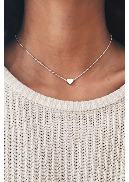 Kadın Kalp Minimal Tarz Zincir Hayalet Kolye fiyatları