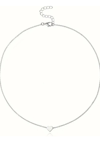Kadın Kalp Minimal Tarz Zincir Hayalet Kolye modelleri