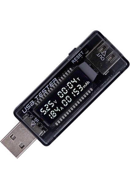 Dc Mobil Güç Şarjı Akım Voltajı Dijital Monitör USB Test Cihazı Akım 0-3A Voltaj 4-20V Çift Metre Ekran (Yurt Dışından) indirimleri