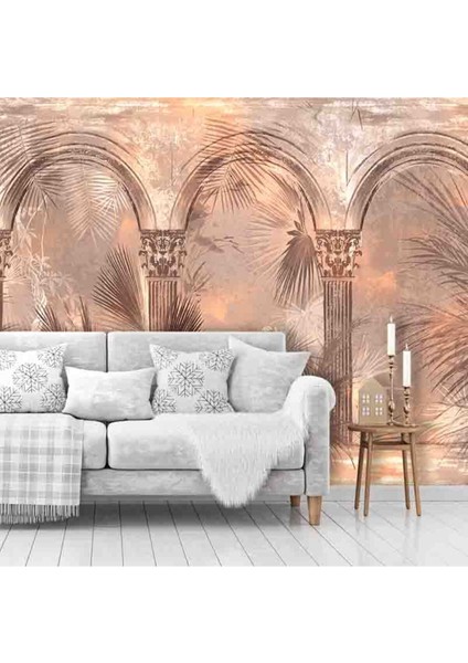Antik Kemer Desenli Silinebilir Sağlıklı Tekstil Duvar Kağıdı