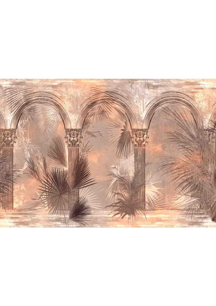 Antik Kemer Desenli Silinebilir Sağlıklı Tekstil Duvar Kağıdı fiyatları