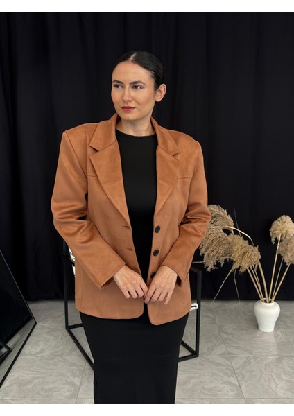 Taba Süet Blazer Ceket indirimleri