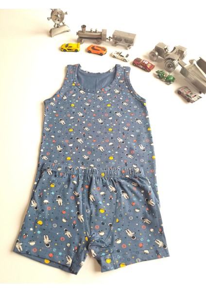 Erkek Çocuk Pamuklu Iç Çamaşırı 3'lü Takım Boxerlı