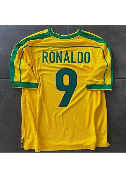 Brezilya Milli Takımı 98 Dünya Kupası Ronaldo Nazario Nostalji Yetişkin Forması