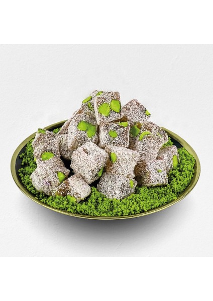 Antep Fıstıklı (1000 gr, Sade) Çifte Kavrulmuş Lokum