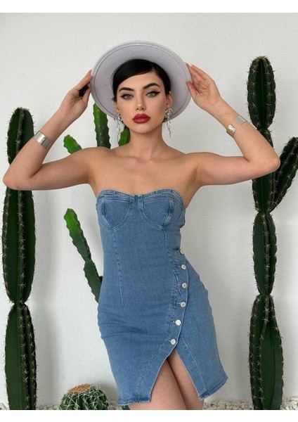 Nerg Düğme Detaylı Elbise modelleri