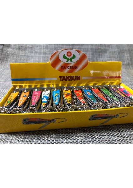 Tırnak Makası 5,5 cm - Renkli Desenli Askılı Tırnak Makası modelleri