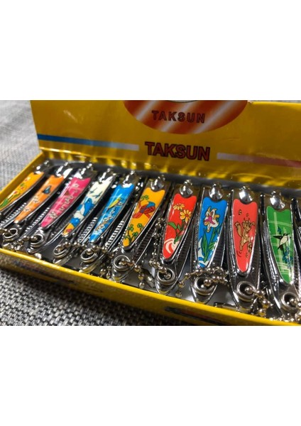 Tırnak Makası 5,5 cm - Renkli Desenli Askılı Tırnak Makası fırsatları