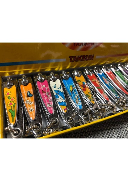 Tırnak Makası 5,5 cm - Renkli Desenli Askılı Tırnak Makası indirimleri