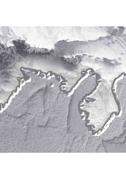 3 Boyutlu Kaya Türkiye Haritası Desenli Tekstil Duvar Kağıdı