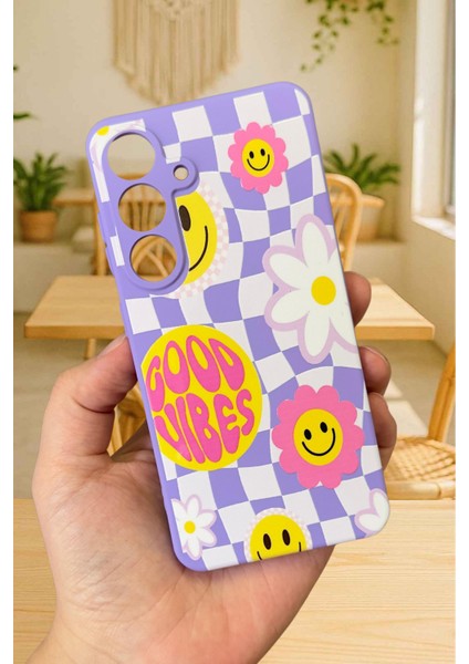 Samsung Galaxy M34 - Good Vibes Silikon Darbe Emici Klasik Korumalı Rubber Kılıf