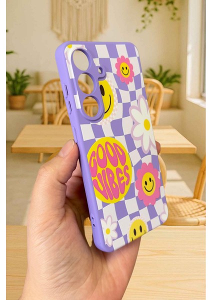 Samsung Galaxy M34 - Good Vibes Silikon Darbe Emici Klasik Korumalı Rubber Kılıf fırsatları