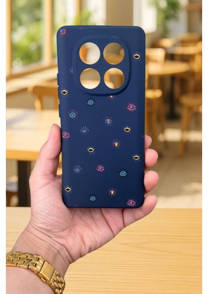 Xiaomi Redmi Note 14 PRO5G Mini Evıl Eye Desenli Silikon Darbe Emici Klasik Korumalı Rubber Kılıf fiyatları