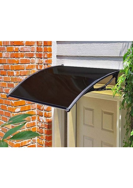 Kapı Pencere Üstü Pratik Sundurma 120 x 100 cm Siyah modelleri