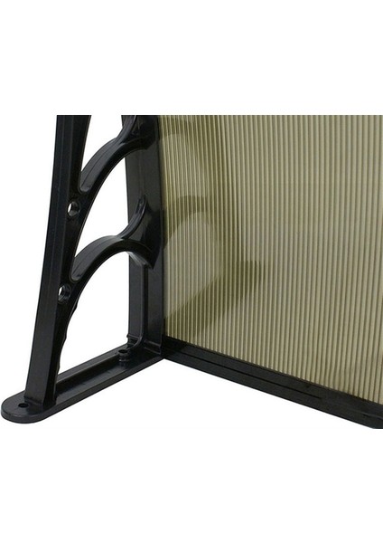 Kapı Pencere Üstü Pratik Sundurma 120 x 100 cm Siyah