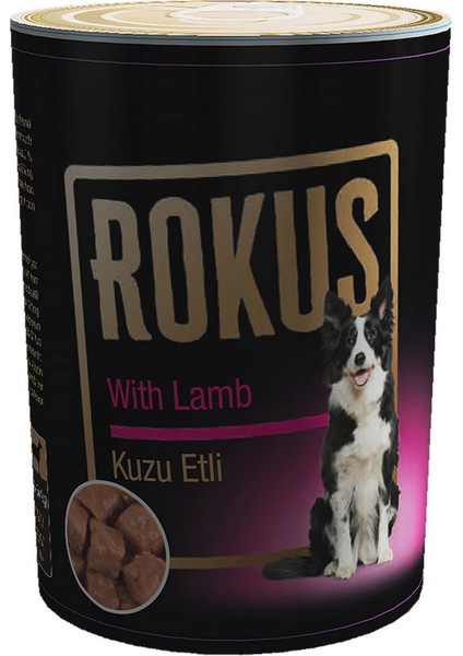 Techmrt Rokus Kuzu Etli Köpek Konservesi 410 gr x 6 Adet