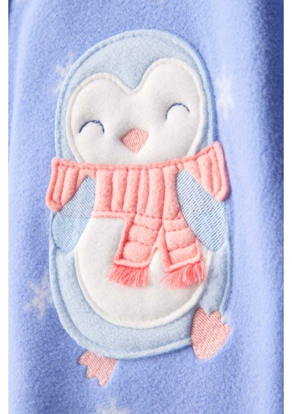 Kız Bebek Mavi Polar Tulum fiyatları